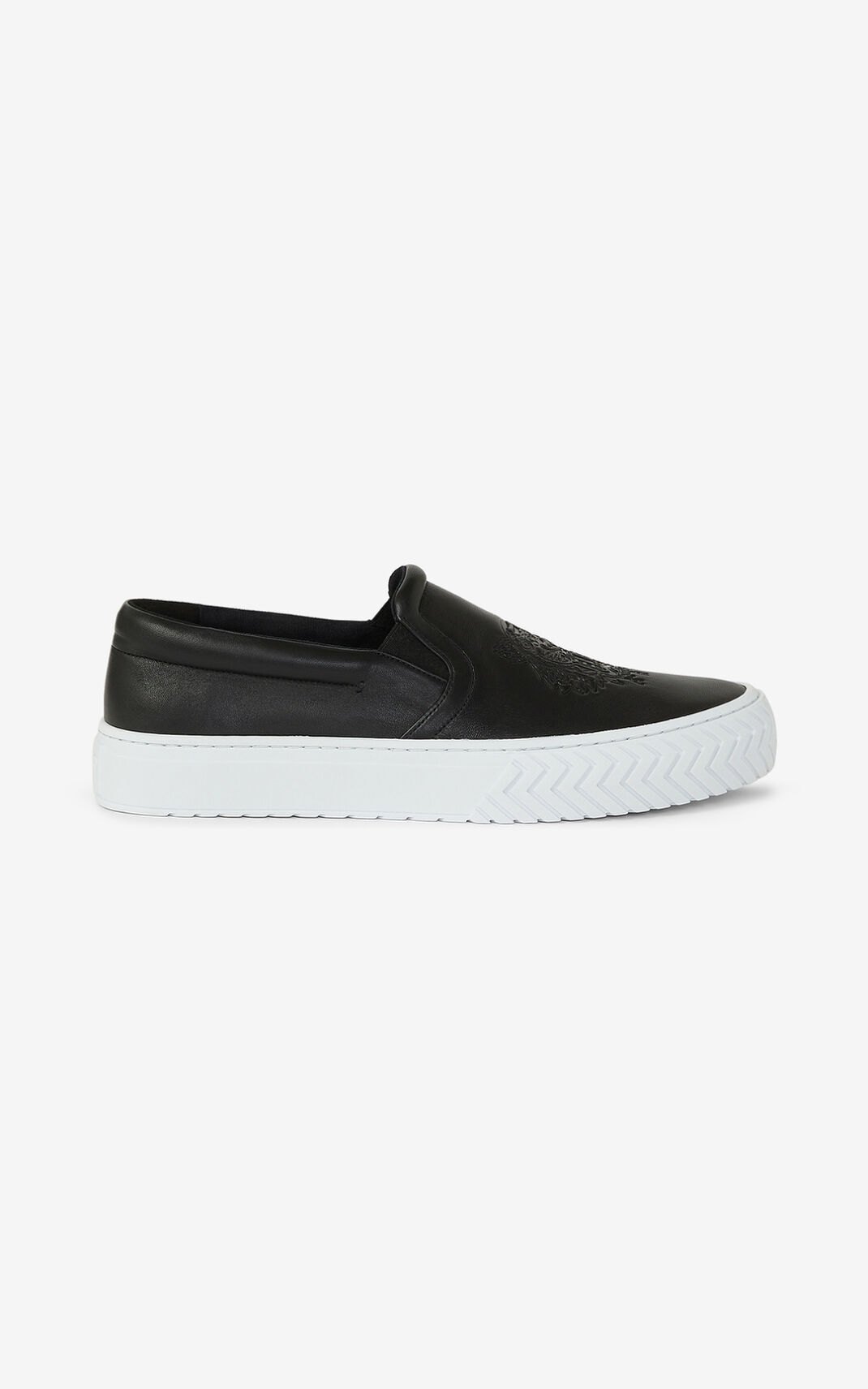 Tenis Kenzo Cuero K Skate Tiger without laces Hombre Negras - SKU.1215858